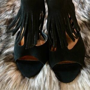 Steven by Steve Madden Fringe Heels Sandal Shoes